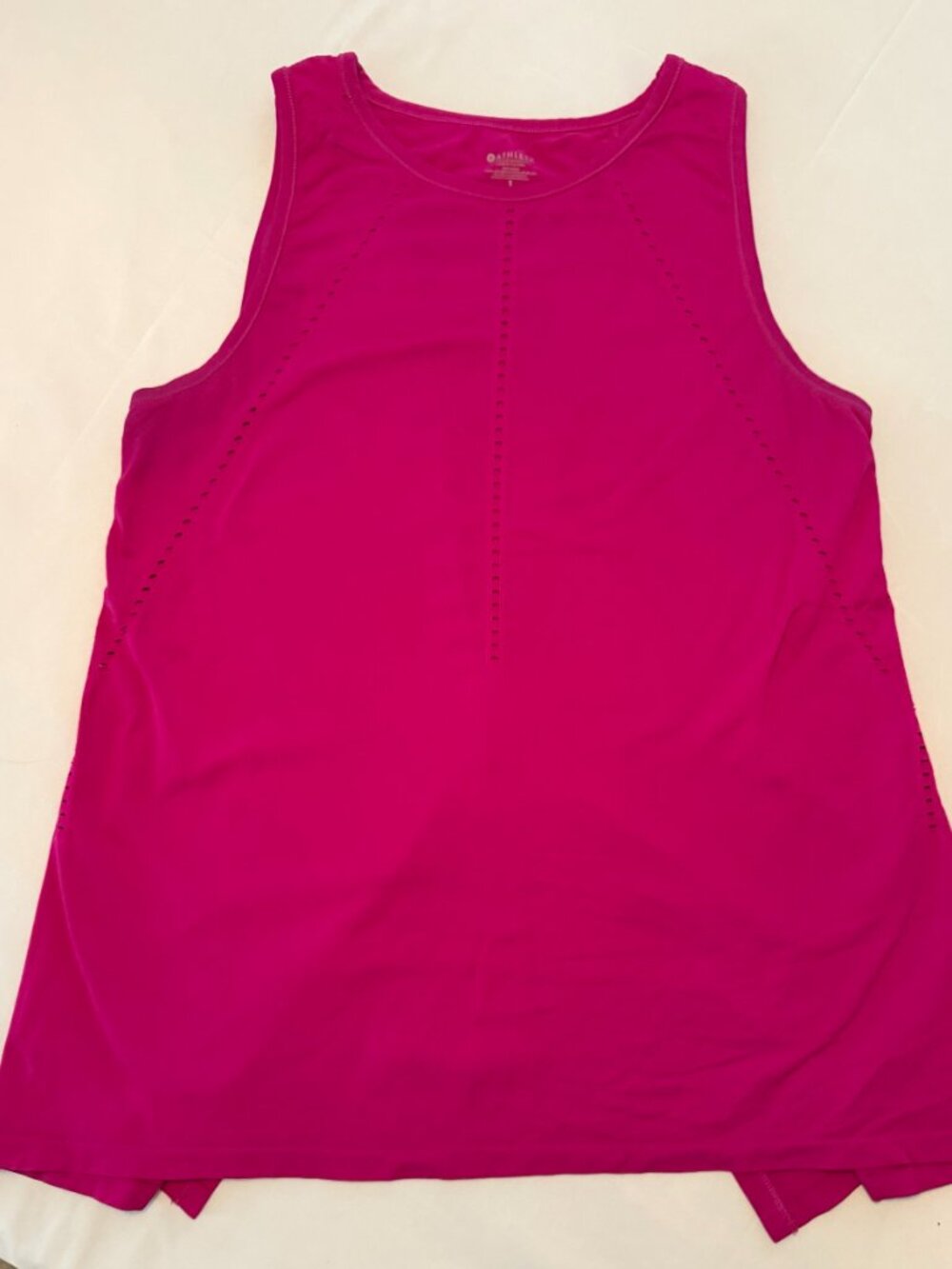 Athleta Foothill Seamless Tank Top Hot Pink Size Small Open Back Athletic